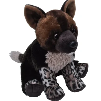 Wild Republic Cuddlekins*African Painted Dog Pup Stuffed Animal - 12"