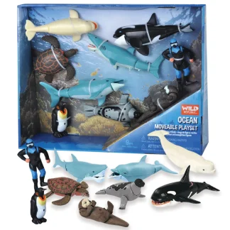 Wild Republic Action Box Set*Aquatic Moveable Set - 11"