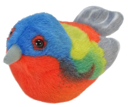 Wild Republic Audubon Birds*Audubon II Painted Bunting Stuffed Animal with Sound - 5"