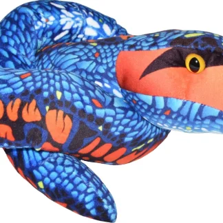 Wild Republic Plush Snakes*Blue And Orange Snake Stuffed Animal - 54"