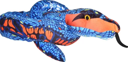 Wild Republic Plush Snakes*Blue And Orange Snake Stuffed Animal - 54"