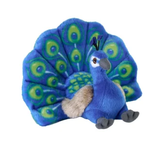 Wild Republic Cuddlekins Eco*Cuddlekins Eco Peacock Stuffed Animal - 8"