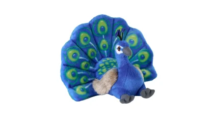 Wild Republic Cuddlekins Eco*Cuddlekins Eco Peacock Stuffed Animal - 8"