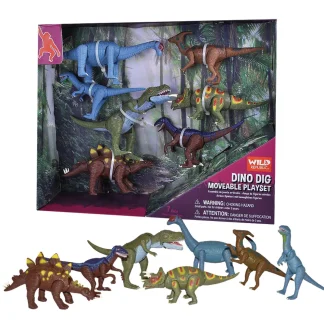 Wild Republic Action Box Set*Dinosaur Moveable Set - 11"