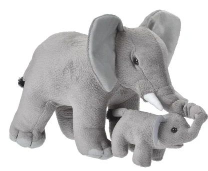 Wild Republic Mom & Baby*Elephant - Mom & Baby 12"