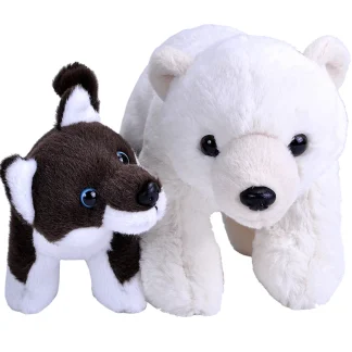 Wild Republic Wr Plush*Friends - Polar Bear & Dog