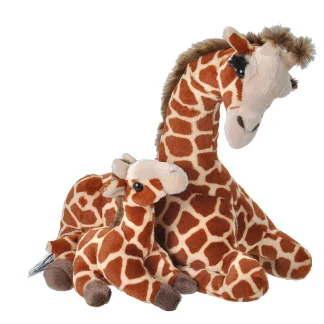 Wild Republic Mom & Baby*Giraffe - Mom & Baby 12"