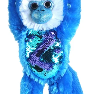 Wild Republic Hanging Monkeys*Hanging Blue Sequin Stuffed Animal - 20"