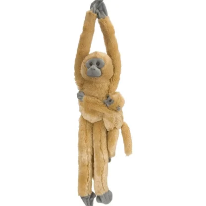 Wild Republic Hanging Monkeys*Hanging Common Langur with Baby Stuffed Animal - 20"