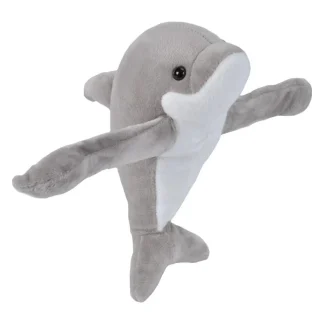 Wild Republic Huggers*Huggers Dolphin Stuffed Animal - 8"