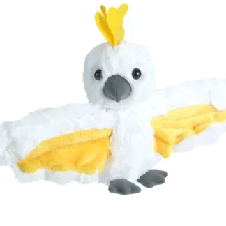 Wild Republic Huggers*Huggers Sulphur Crested Cockatoo Stuffed Animal - 8"