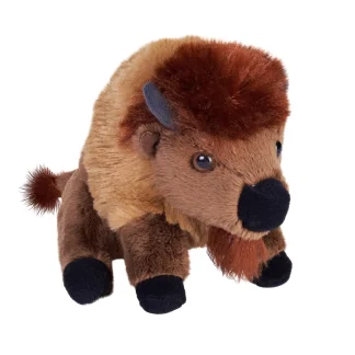 Wild Republic Pocketkins Eco*Pocketkins Eco Bison Stuffed Animal - 5"