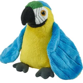 Wild Republic Pocketkins Eco*Pocketkins Eco Blue & Yellow Macaw Stuffed Animal - 5"