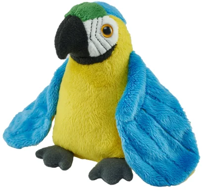 Wild Republic Pocketkins Eco*Pocketkins Eco Blue & Yellow Macaw Stuffed Animal - 5"