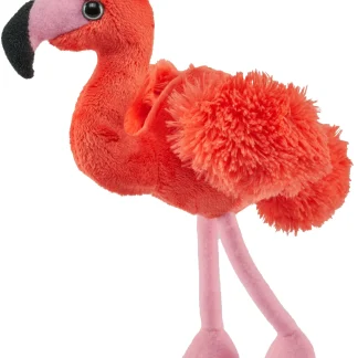 Wild Republic Pocketkins Eco*Pocketkins Eco flamingo Stuffed Animal - 5"