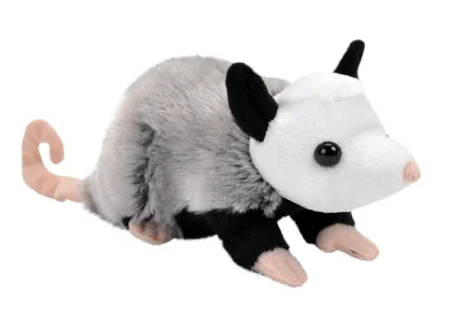 Wild Republic Pocketkins Eco*Pocketkins Eco Opossum Stuffed Animal - 5"