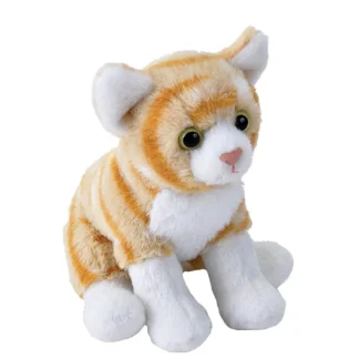 Wild Republic Pocketkins Eco*Pocketkins Eco Orange Tabby Cat Stuffed Animal - 5"