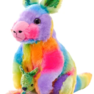 Wild Republic Rainbowkins*Rainbowkins Kangaroo Stuffed Animal - 12"