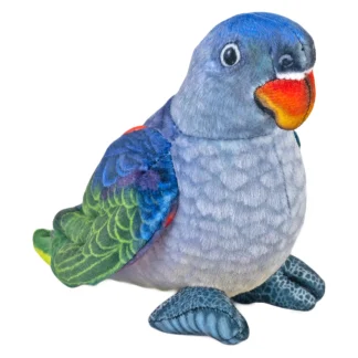 Wild Republic Rainforest Series*Rainforest Birds Blue Rumped Parrot Stuffed Animal - 4.5"