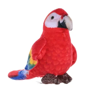 Wild Republic Rainforest Series*Rainforest Birds Scarlet Macaw Stuffed Animal - 4.5"