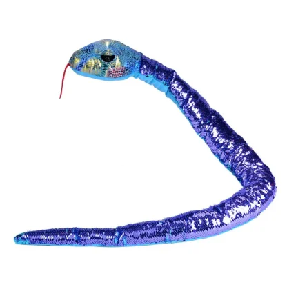 Wild Republic Plush Snakes*Teal Sequin Snake Stuffed Animal - 54"