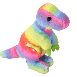 Wild Republic Pocketkins*T-Rex Rainbow Stuffed Animal- 5"