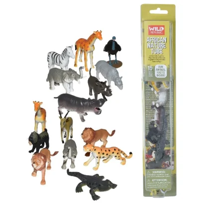 Wild Republic Nature Tube*Tube of African Figurines with Playmat