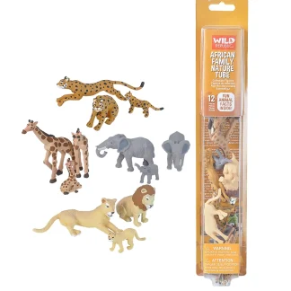 Wild Republic Nature Tube*Tube of African Wildlife Family Figurines