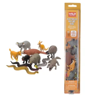 Wild Republic Nature Tube*Tube of Australian Figurines with Playmat