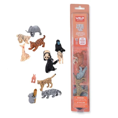 Wild Republic Nature Tube*Tube of Baby Animal Figurines with Playmat