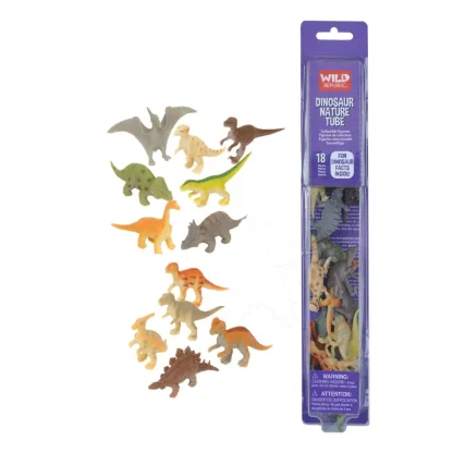 Wild Republic Nature Tube*Tube of Dinosaur Figurines with Playmat