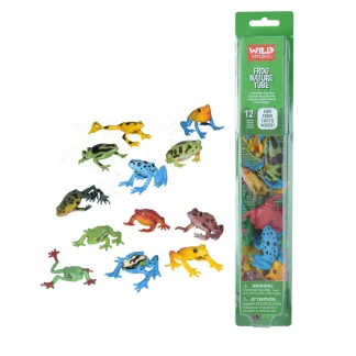 Wild Republic Nature Tube*Tube of Frog Figurines with Playmat