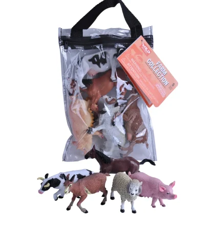 Wild Republic Polybag*Zip Polybag of Farm Figurines